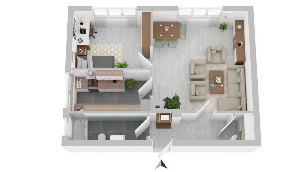 *** Klein, aber fein ~ modernisierte 2-Zi.-EG-Whg ***, 51645 Gummersbach