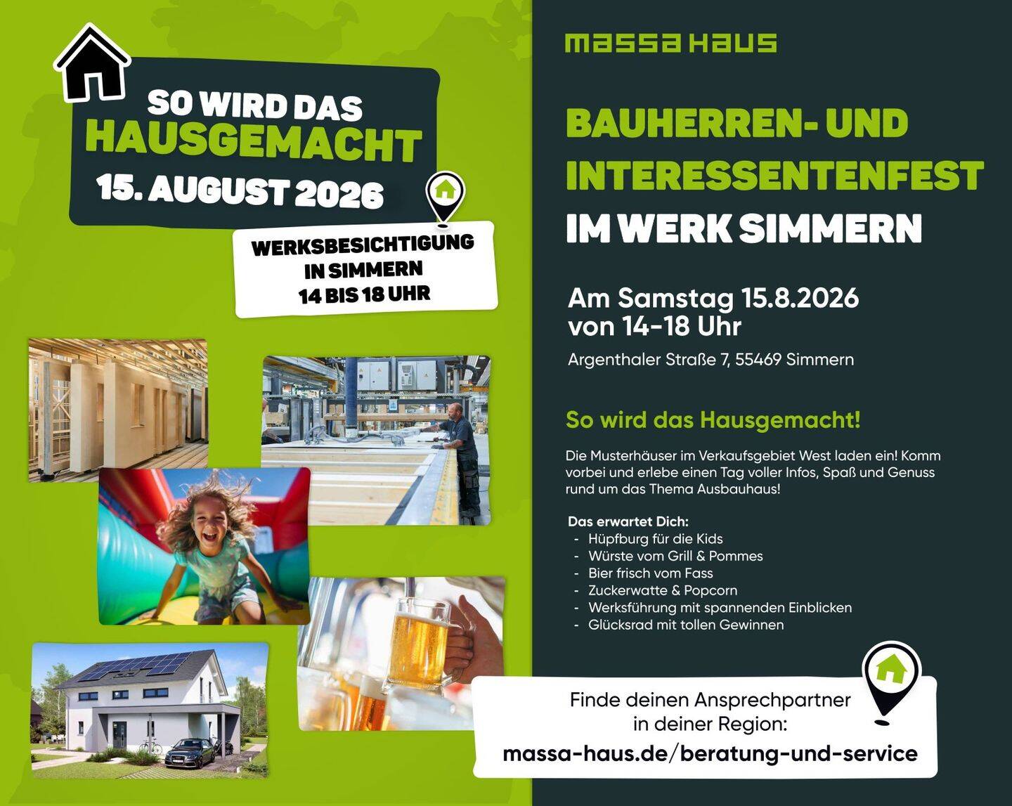 So wird das Haus gemacht! Interessentenfest am 15.08. in Simmern, 54483 Kleinich