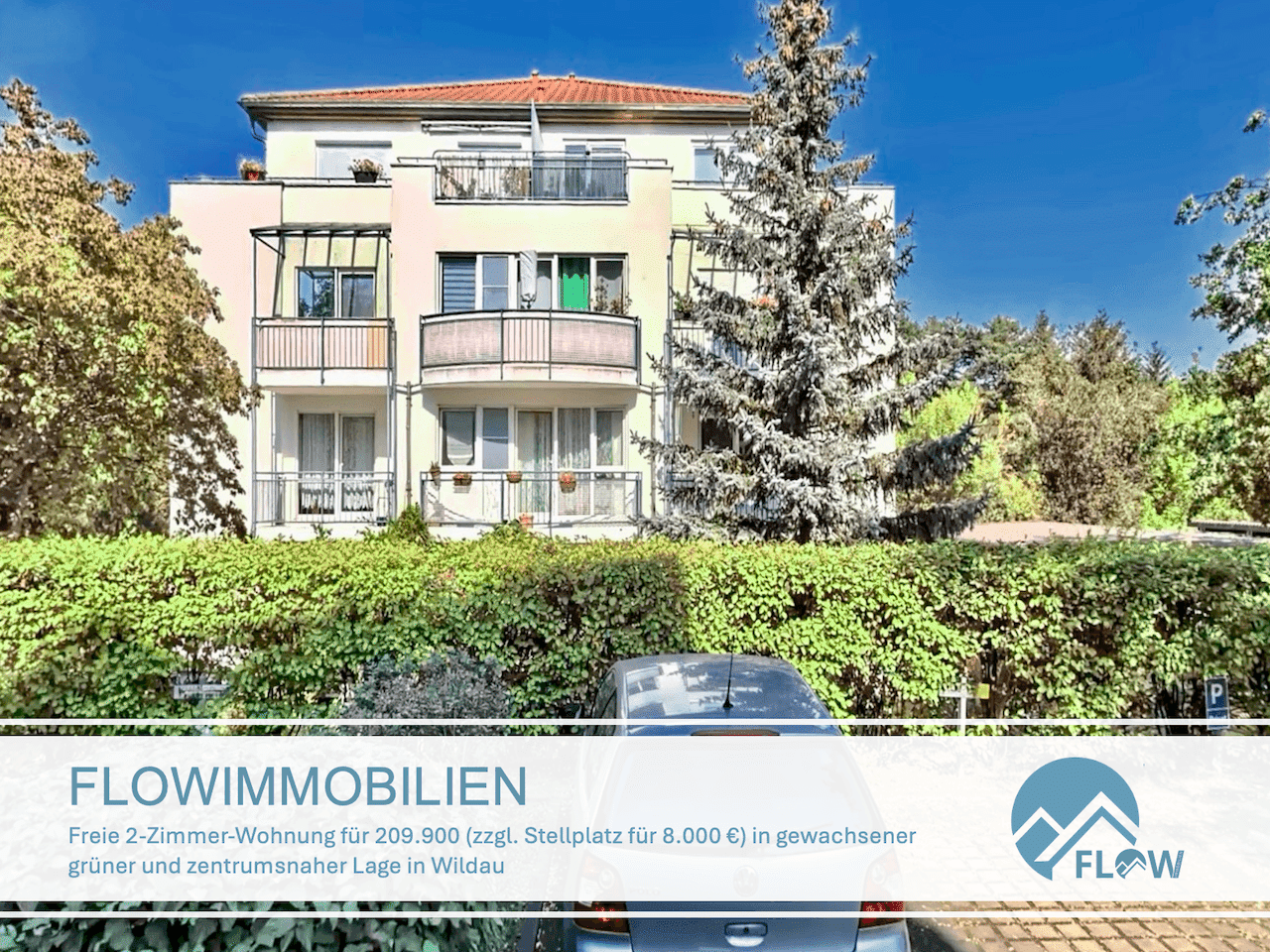 Freie 2-Zimmer-Wohnung für 209.900 (zzgl. Stellplatz für 8.000€) in grüner Lage von Wildau, 15745 Wildau