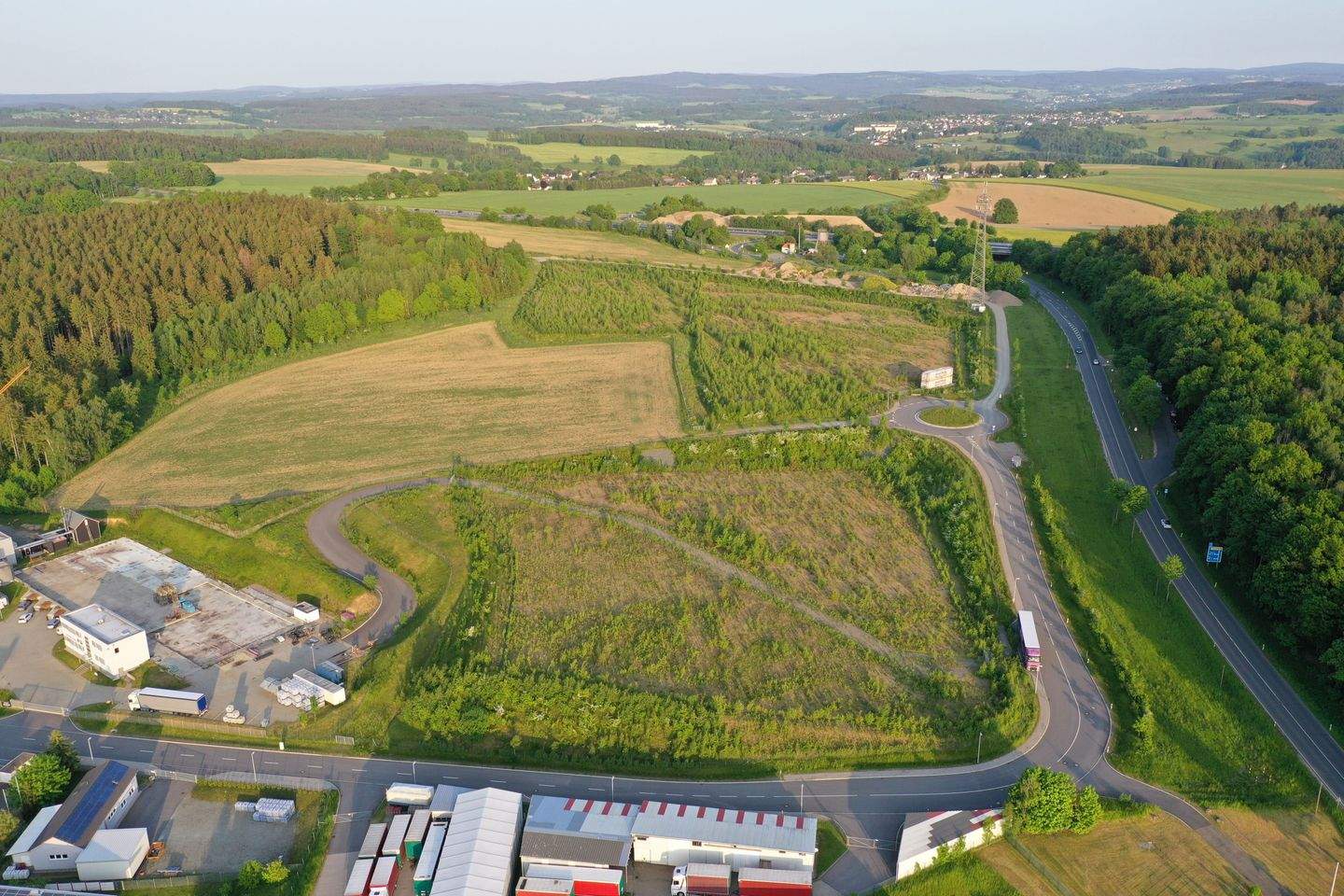 sofort verfügbare und bebaubare Industrieflächen direkt an der Autobahn A72, 8468 Heinsdorfergrund