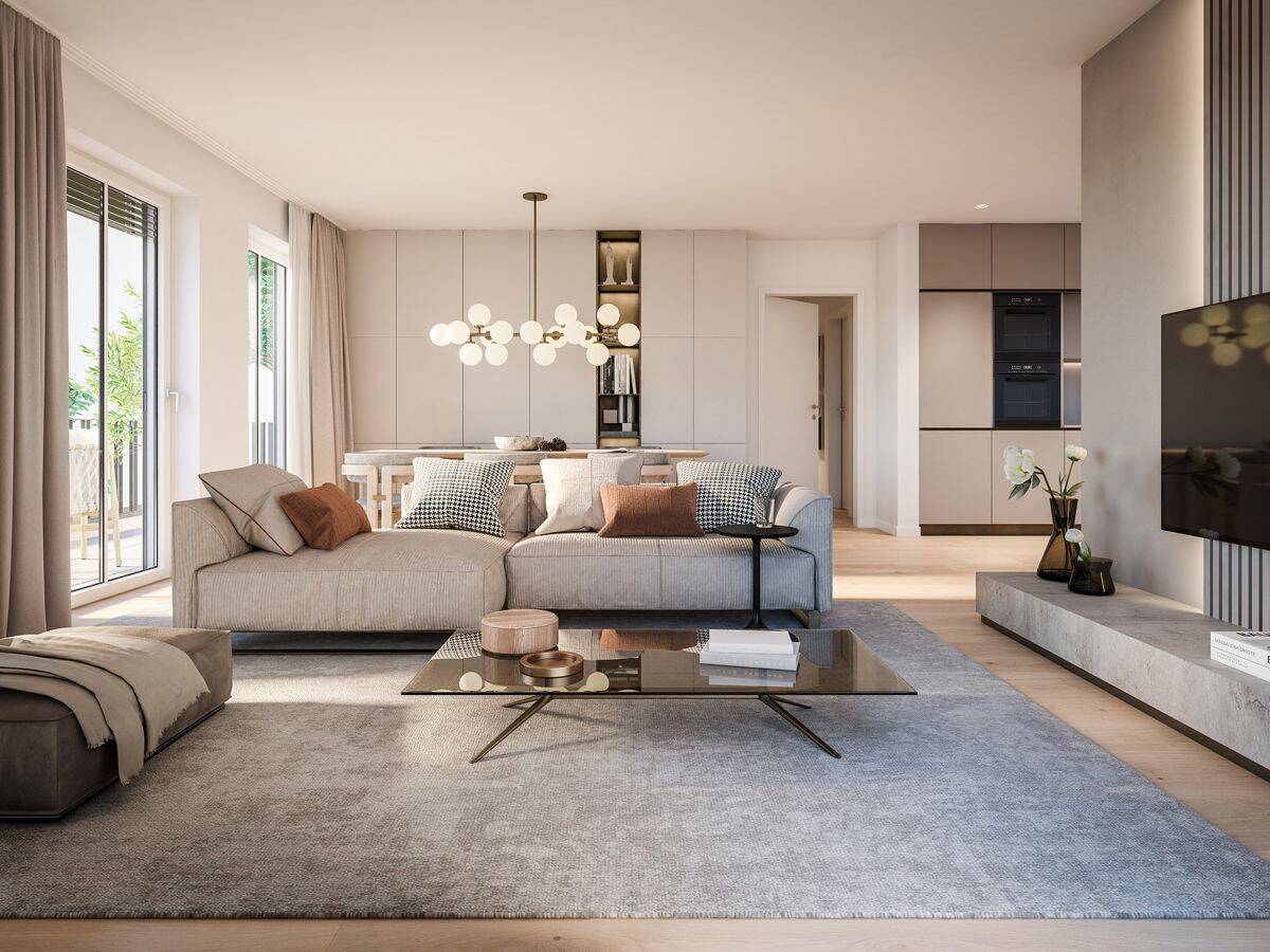 Kompakte 2-Zimmer-Wohnung mit schöner Terrasse und kleinem Su?d-Garten
