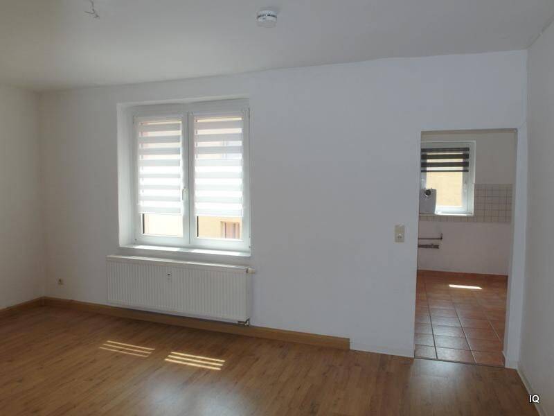 Freundliche 3,5-Zimmer-Wohnung mit Laminatboden und Badewanne * ruhige Lage – Blick in die Gärten, 1587 Riesa