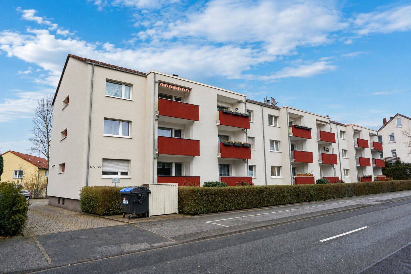 Sonnige 3-Zimmer-Wohnung in Bochum-Hofstede mit Balkon & Garage – provisionsfrei!, 44809 Bochum (Grumme Hamme Hofstede Innenstadt Riemke)