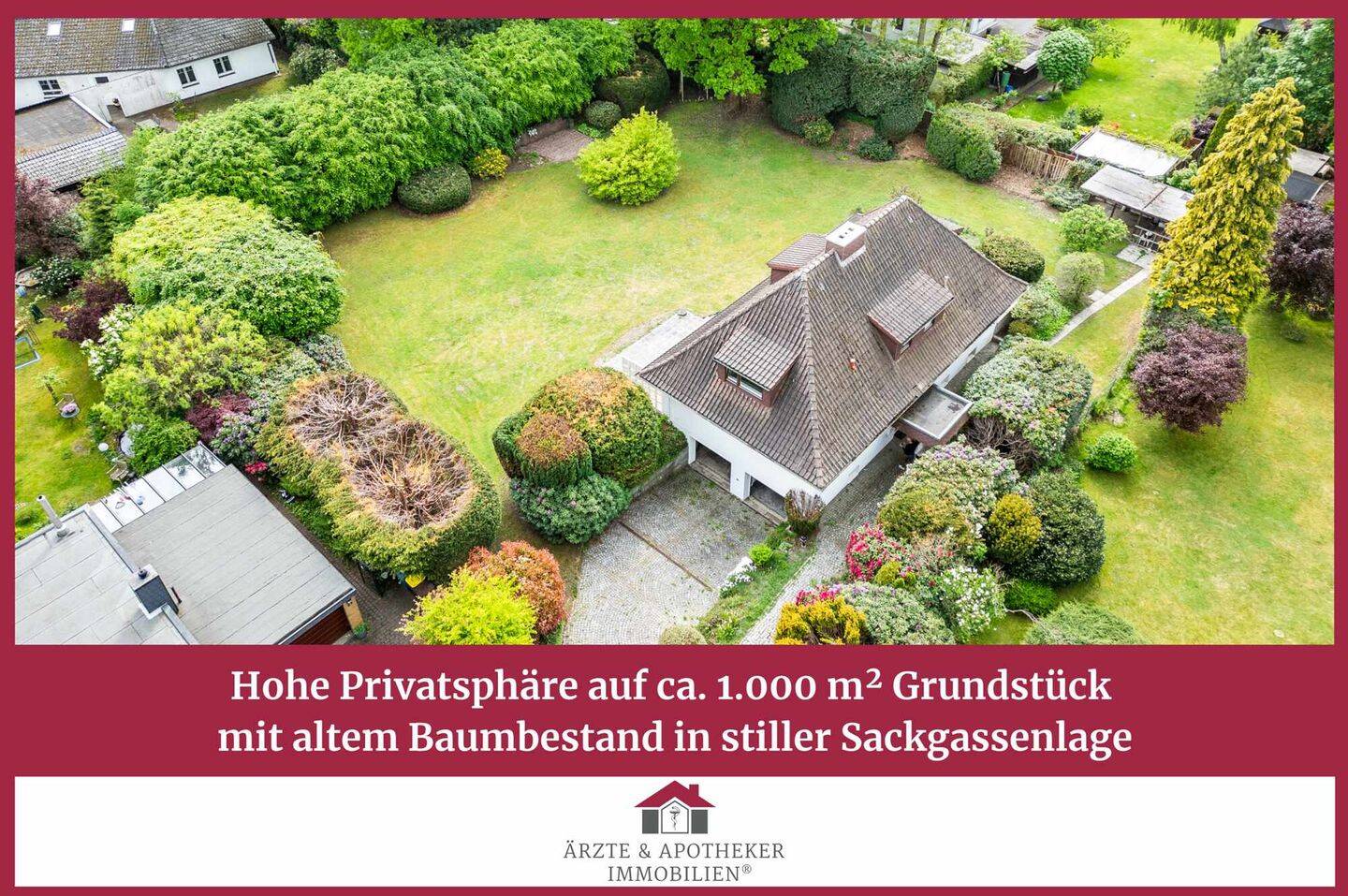 6-Zimmer-Haus mit Kamin, ca. 1.000 m² und maximaler Privatsphäre in Ammersbek-Bünningstedt, 22949 Ammersbek