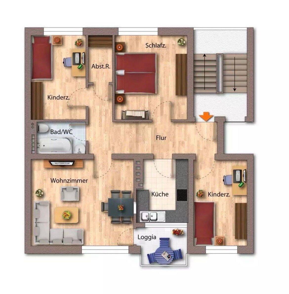Frisch sanierte, helle 4 Zimmer Wohnung Nähe CAU und Lubinus, 24106 Kiel (Wik)