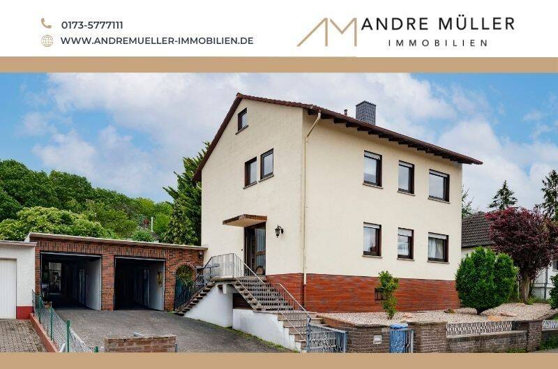 Ein bis Zweifamilienhaus mit Traumgrundstück und Doppelgarage mit Werkstattgrube in Wörrstadt, 55286 Wörrstadt