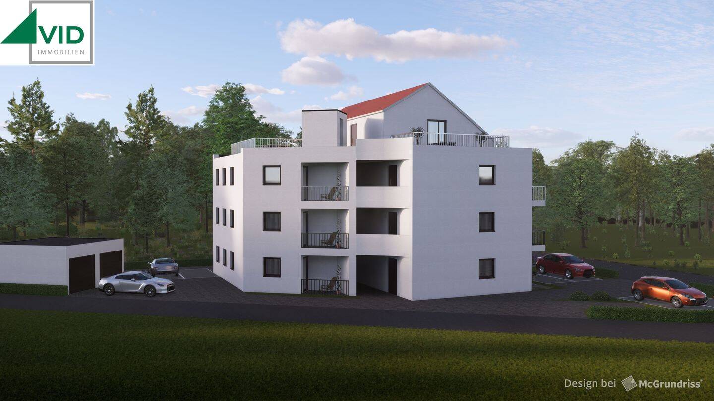 Stylische 2-Zimmer-Wohnung im Neubau mit Balkon und cleveren Grundriss, in Erding, 85435 Erding