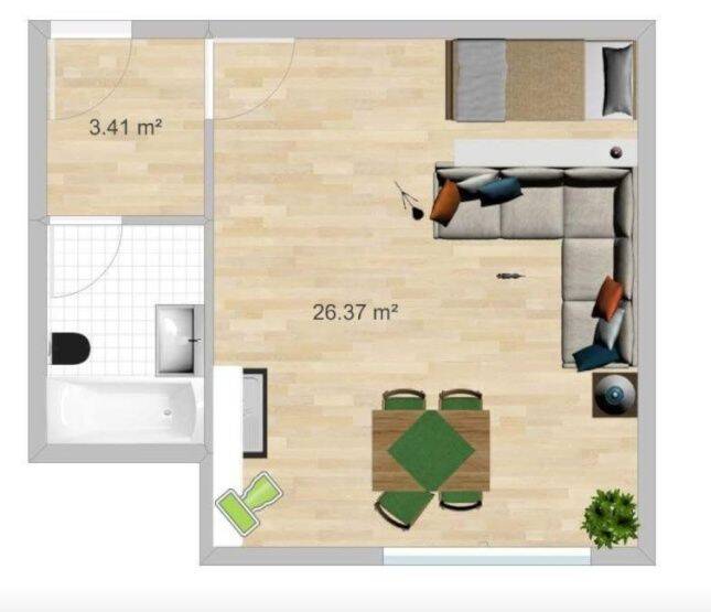 Schöne Einzimmerwohnung, 81247 München (Allach-Untermenzing Pasing-Obermenzing)