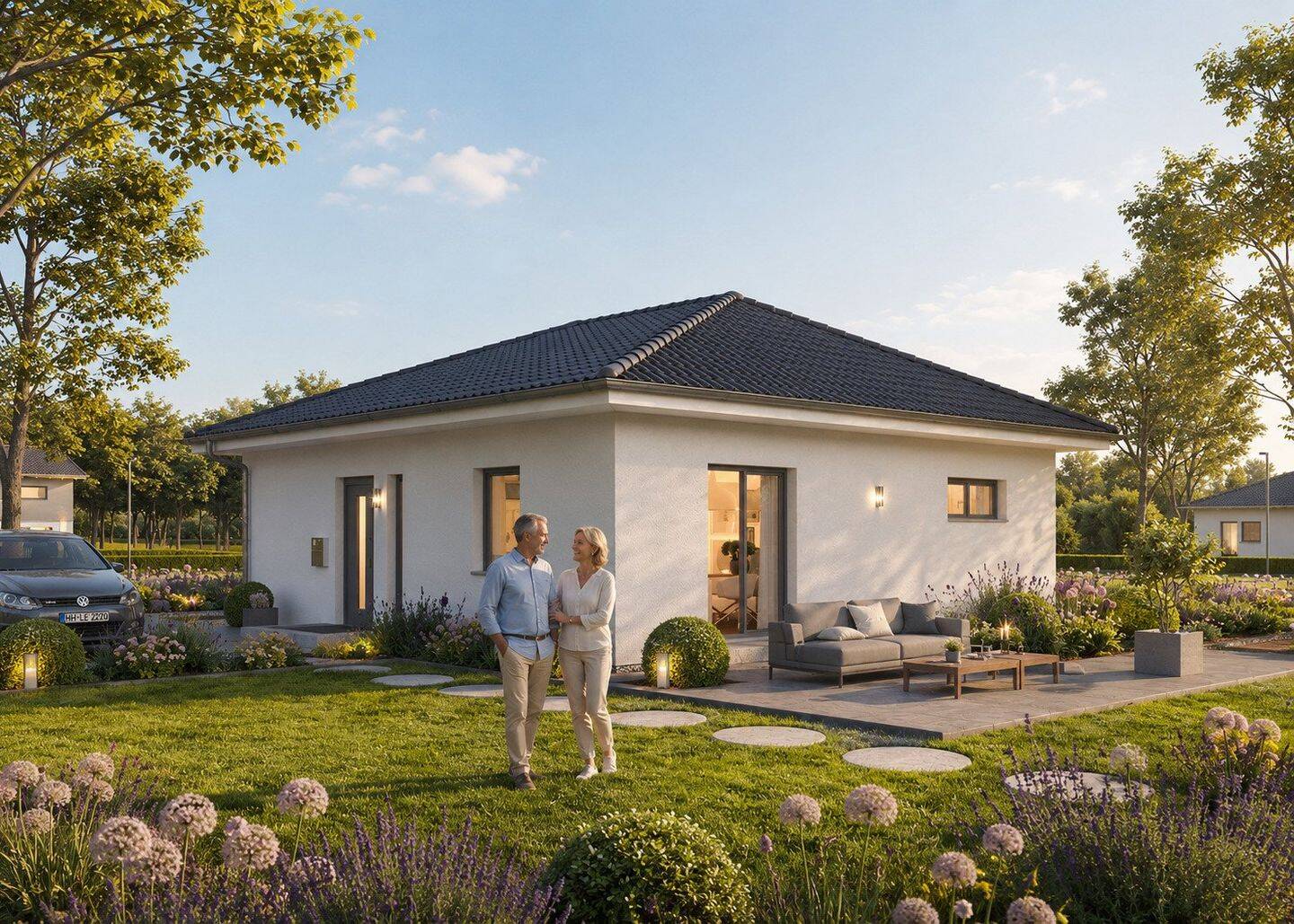 Barrierearmes Wohnen auf einer Ebene – Neubau Bungalow ComfortStyle 8.01W, 75417 Mühlacker