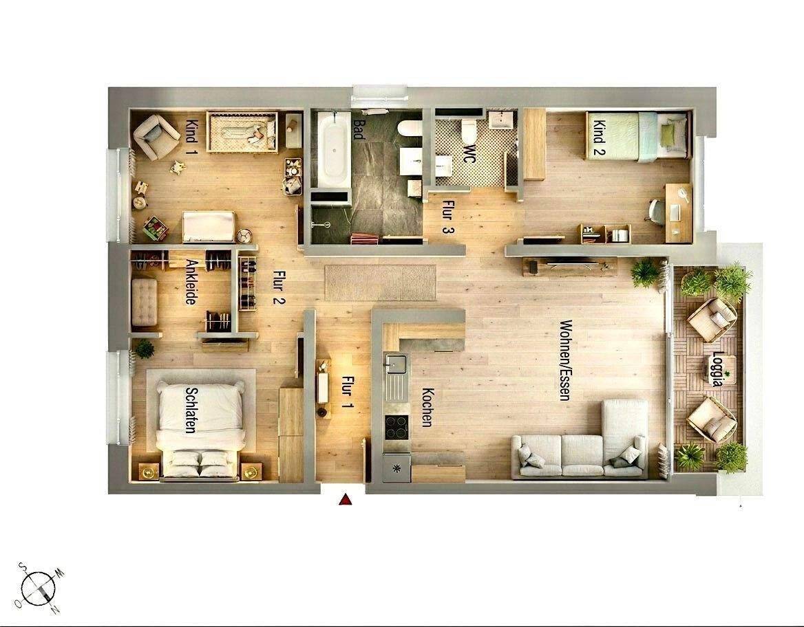 Neubau 4-Zimmer-Wohnung