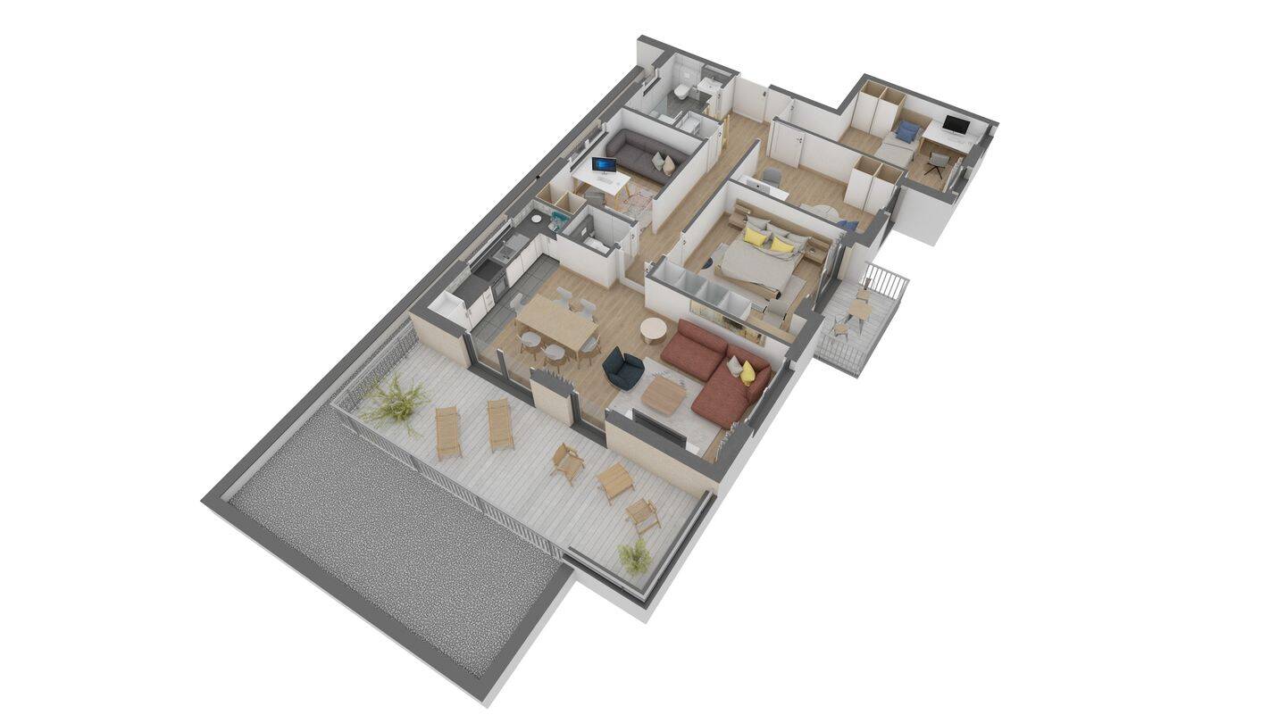 Attraktive 5,5 Zimmer-Wohnung im DG mit Dachterrasse und Balkon