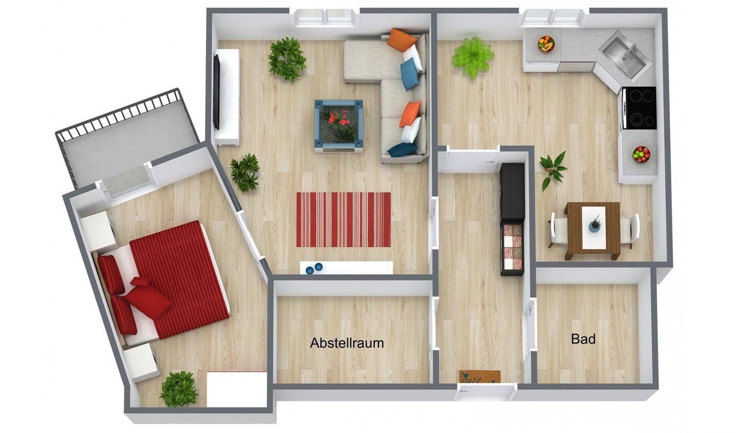 Sanierte Wohnung mit Balkon und Fahrstuhl, 9337 Hohenstein-Ernstthal