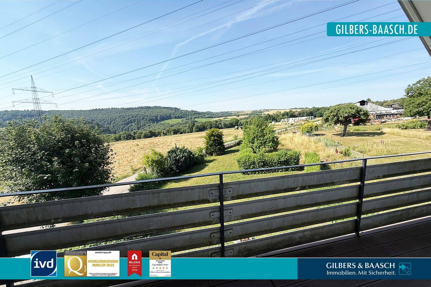 Gemütliche 2 ZKB Wohnung im DG  mit wunderschönem Weitblick in Trierweiler-Sirzenich, 54311 Trierweiler