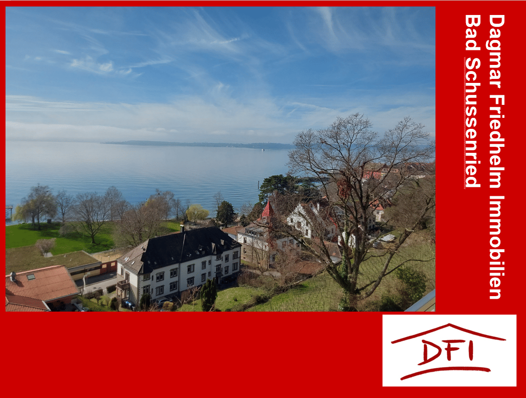 Lake Loft Meersburg, unverbauter traumhafter Seeblick, 3-Zimmerwohnung, 117 m² in exkl. Ausstattung, 2 Bäder, EBK, gr. Loggia und TG, 88709 Hagnau am Bodensee