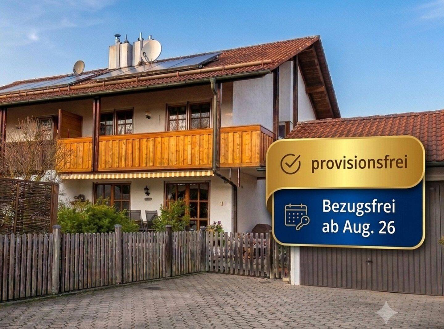 Helle Doppelhaushälfte mit großem Garten – frei ab Aug. 26 – ohne Provision, 83104 Tuntenhausen