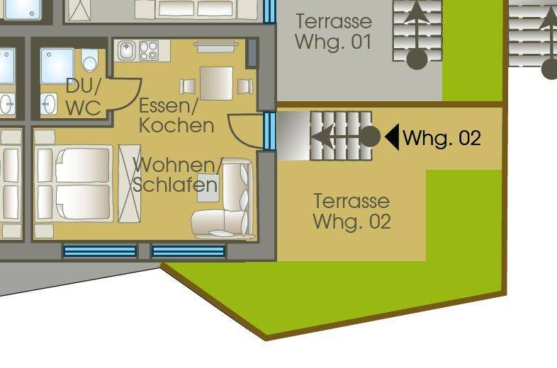 1-Zimmer Wohnung ab sofort zu vermieten