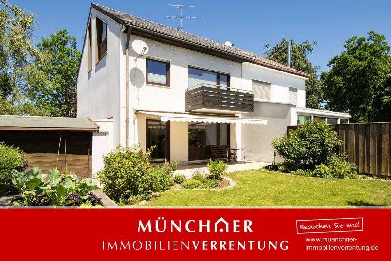 Zuhause für Familien – Klassische Doppelhaushälfte mit sonnigem Südgarten u. Einzelgarage, 85579 Neubiberg