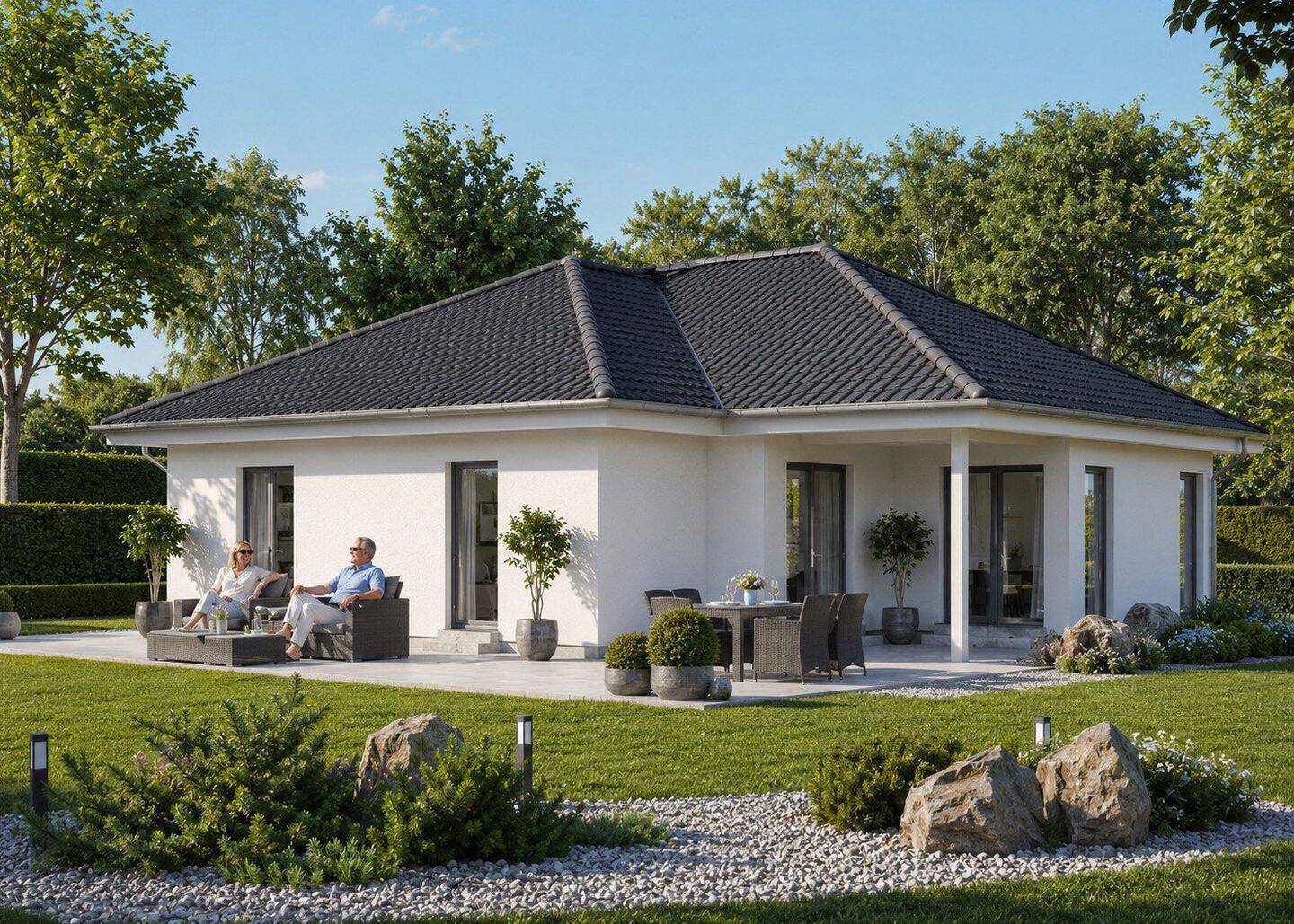 Traum-Bungalow mit überdachter Terrasse – Bauen Sie Ihren ComfortStyle 13.03 W, 75417 Mühlacker