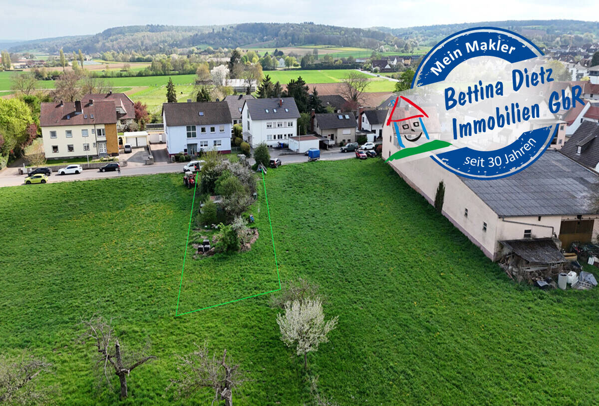 DIETZ: Feldrandlagen-Baugrundstück für 1-2 Familienhaus in Großostheim zu verkaufen!, 63762 Großostheim
