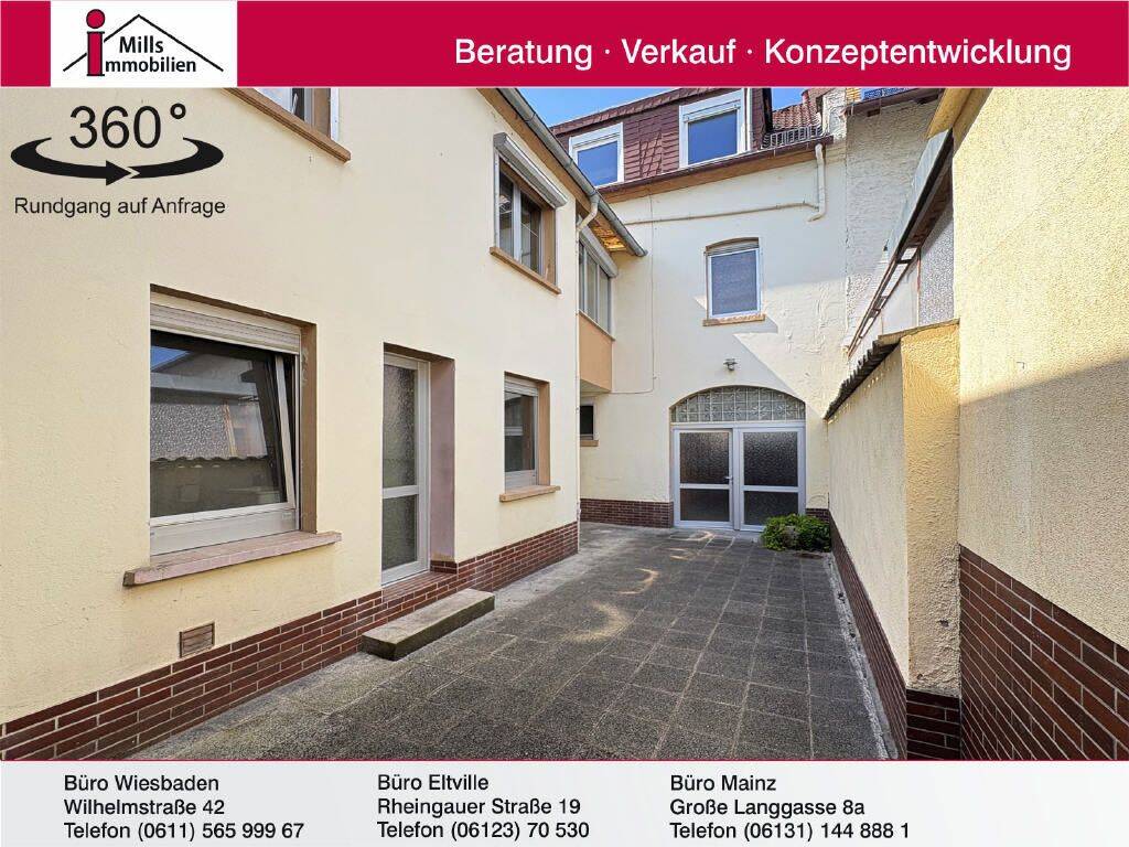 Vielseitig nutzbares 1-2 Familienhaus mit Innenhof und Garten in schöner Lage, 55128 Mainz (Bretzenheim Oberstadt)
