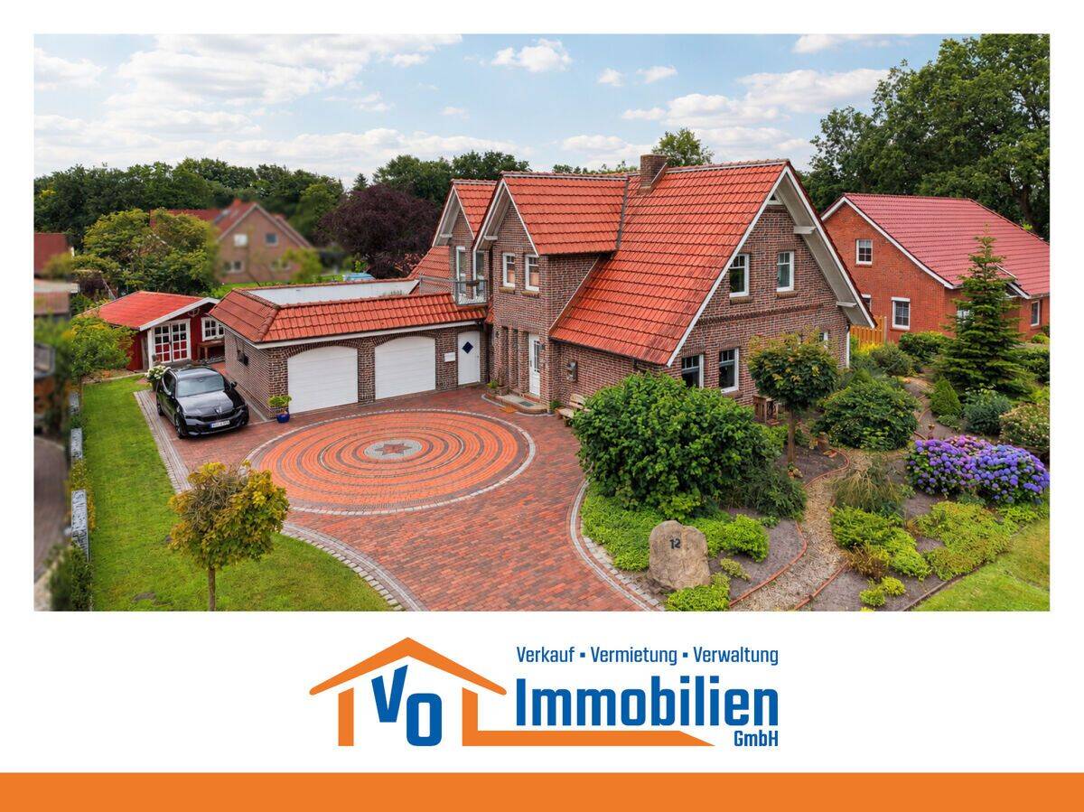 Attraktives Einfamilienhaus mit Doppelgarage in ländlicher Lage von Schwerinsdorf, 26835 Brinkum