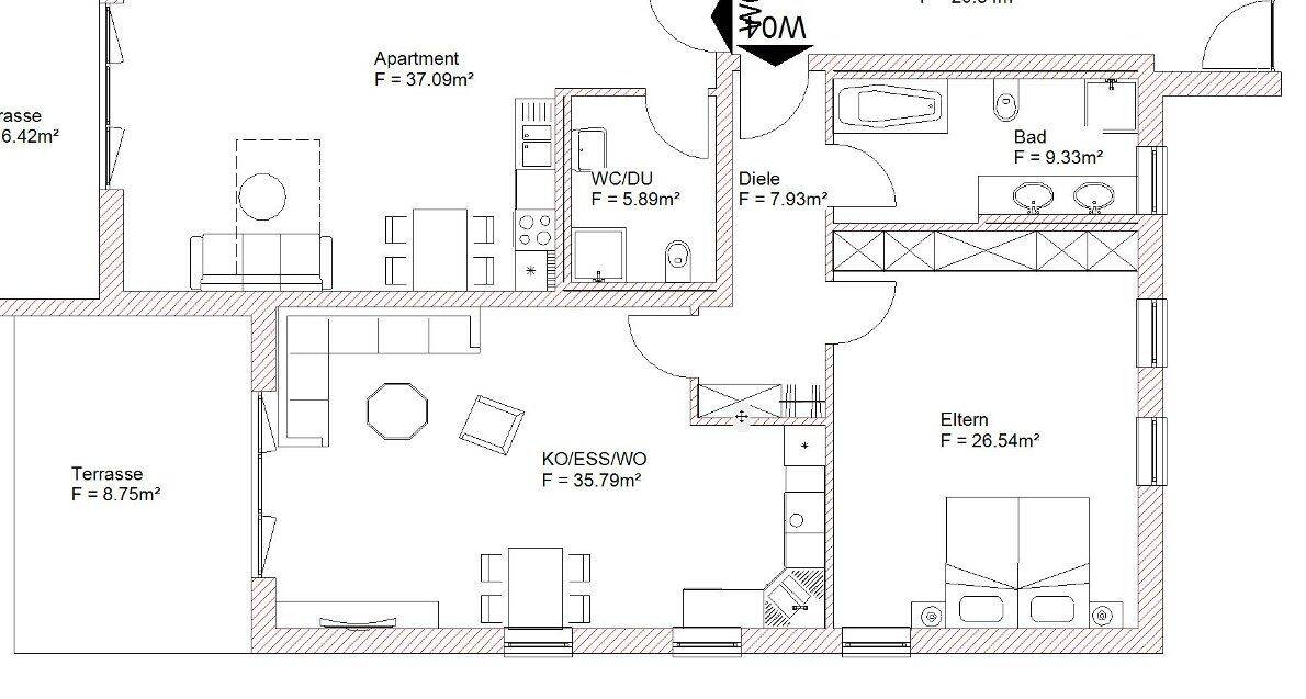 Moderne 2-Zimmer Wohnung mit Terrasse, 94431 Pilsting