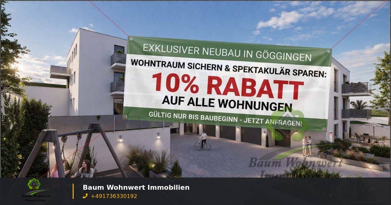 Barrierefreie 4-Zi.-EG-Wohnung bei Schwäbisch Gmünd – KfW & provisionsfrei, 73571 Göggingen