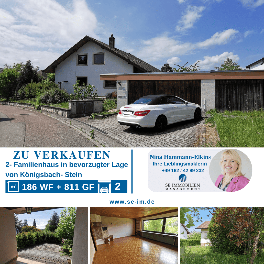 Viel Platz für die große Familie – 2 Familienhaus in begehrter Lage, 75203 Königsbach-Stein