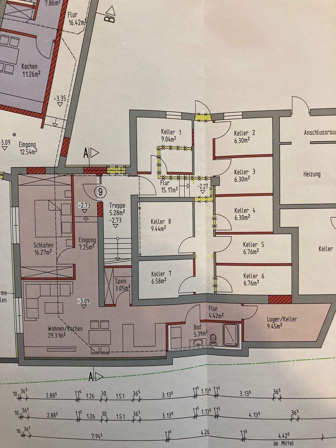 Neu zu erstellende Wohnung (9) und Pkw-Stellplatz und Kellerraum, 93479 Grafenwiesen