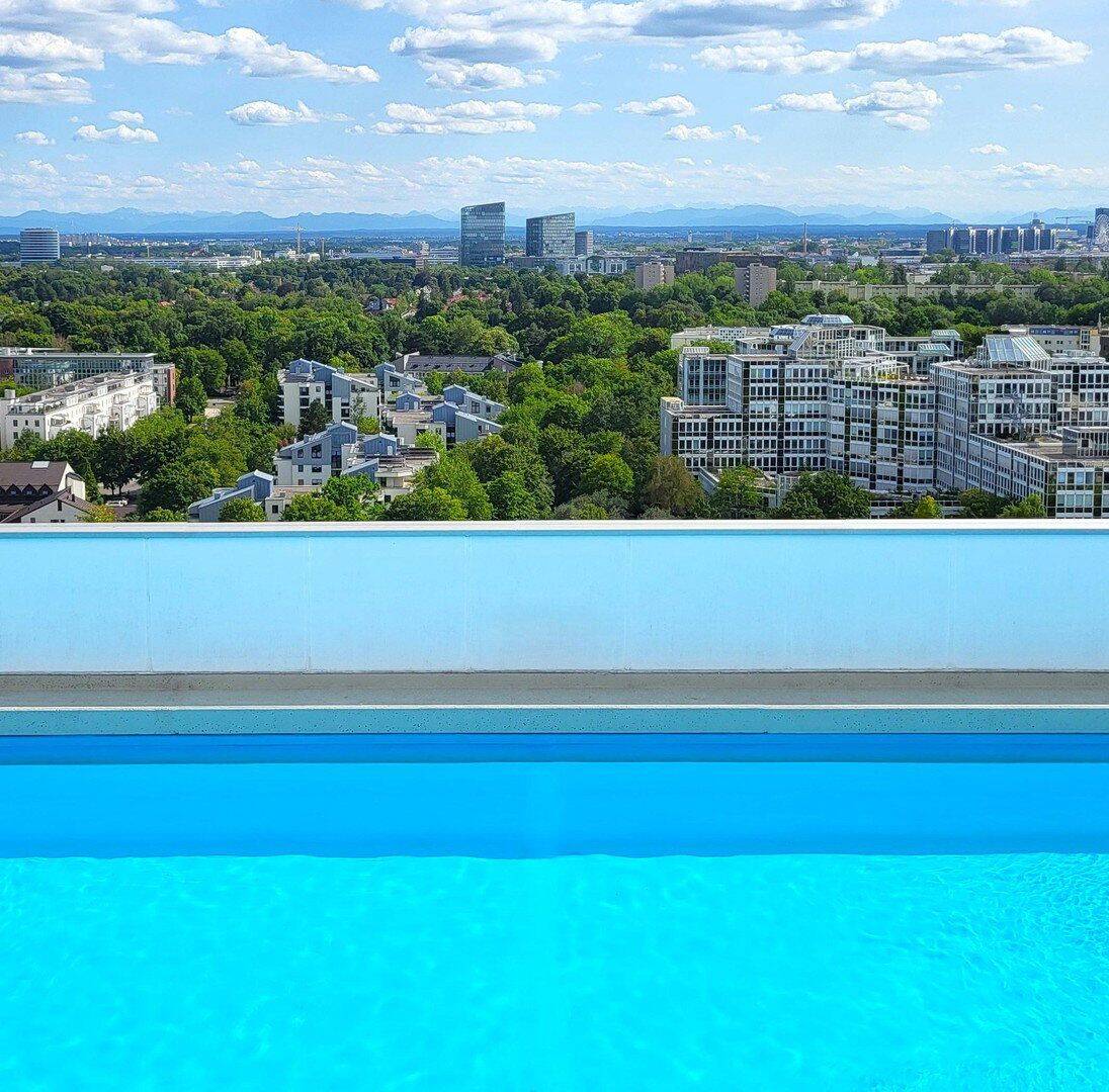 Bogenhausen 15. Stock 3-Zimmer-Wohnung mit Alpenblick & Rooftop-Pool – Privatverkauf!, 81925 München (Bogenhausen)