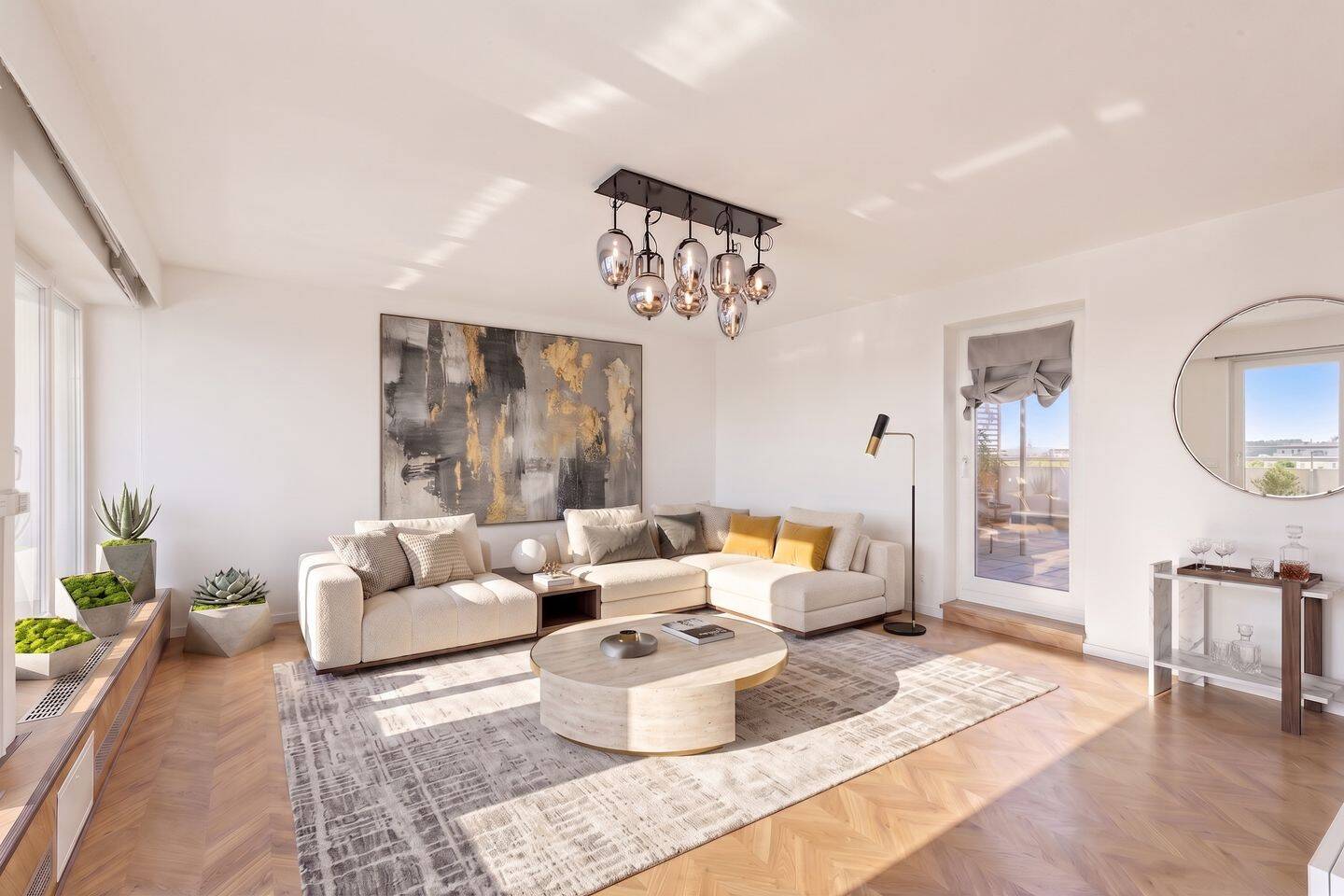 Moderne 4,5-Zimmer-Wohnung mit Blick über die Dächer Münchens, 81735 München (Berg am Laim Ramersdorf-Perlach Trudering-Riem)