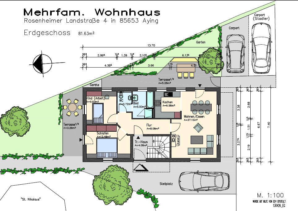 Modernes Mehrfamilienhaus, 85653 Aying