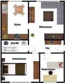 Lichtdurchflutete 3-Raumwohnung im Dachgeschoss, 99427 Weimar