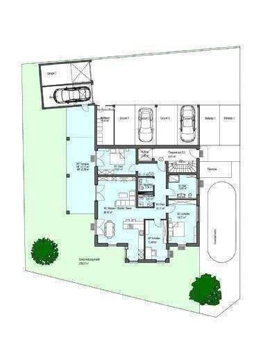 Erstbezug 4-Zimmer EG, inkl. Carport und großem Kellerraum, 94072 Bad Füssing