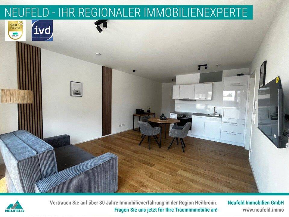 Möblierte 2-Zimmer Wohnung mit schöner Loggia zu vermieten!, 74072 Heilbronn (Heilbronn)