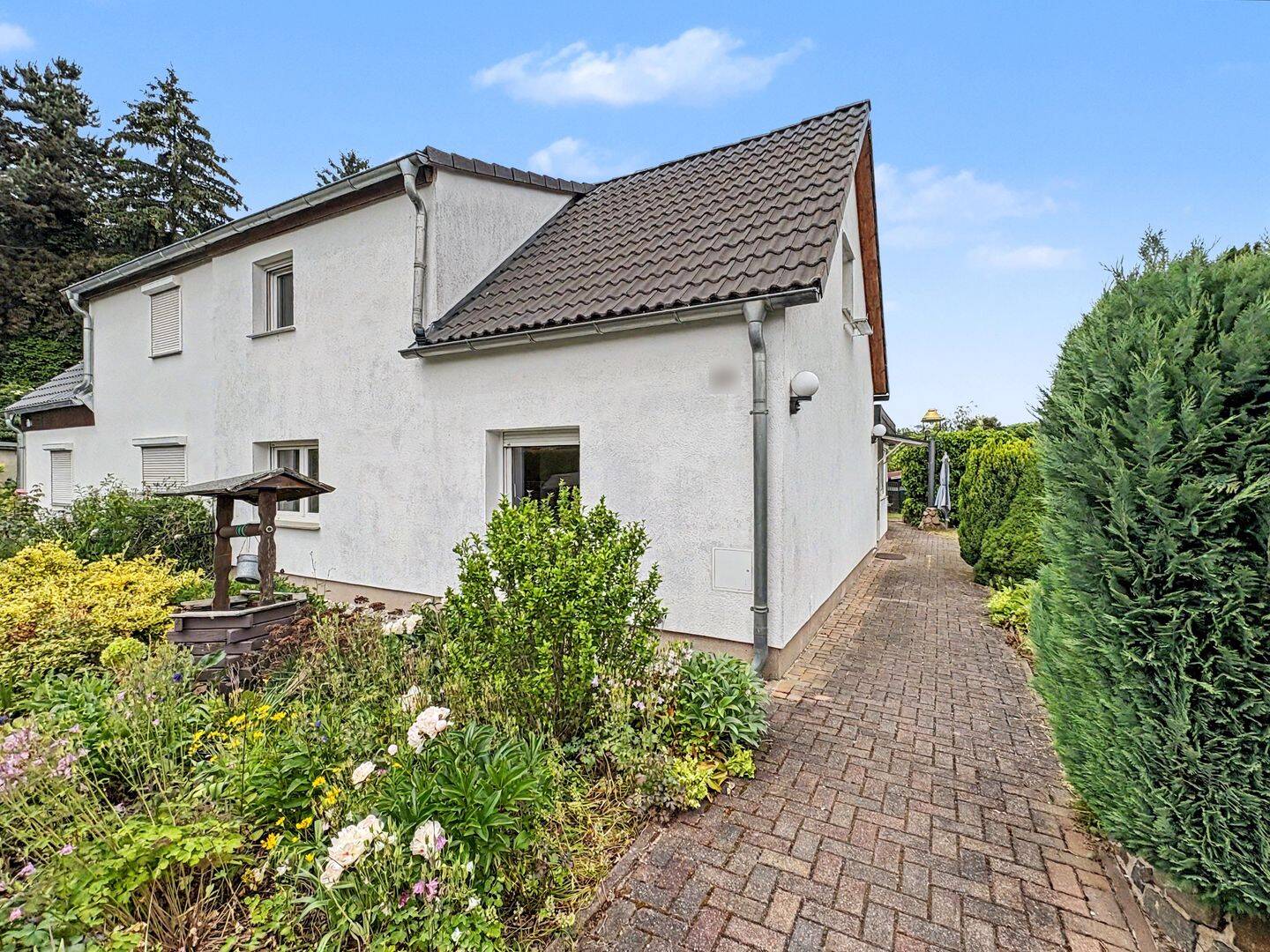 Plaußig-Portitz – Doppelhaushälfte mit 4 Zimmern und schönem Garten in gewachsener Siedlungslage, 4349 Leipzig (Plaußig-Portitz Thekla)