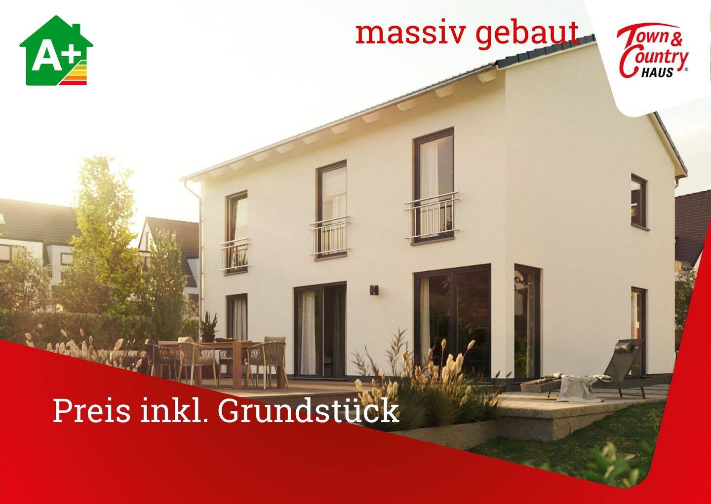 massiv gebaut, Preis schlüsselfertig inkl. Grundstück, 54331 Pellingen