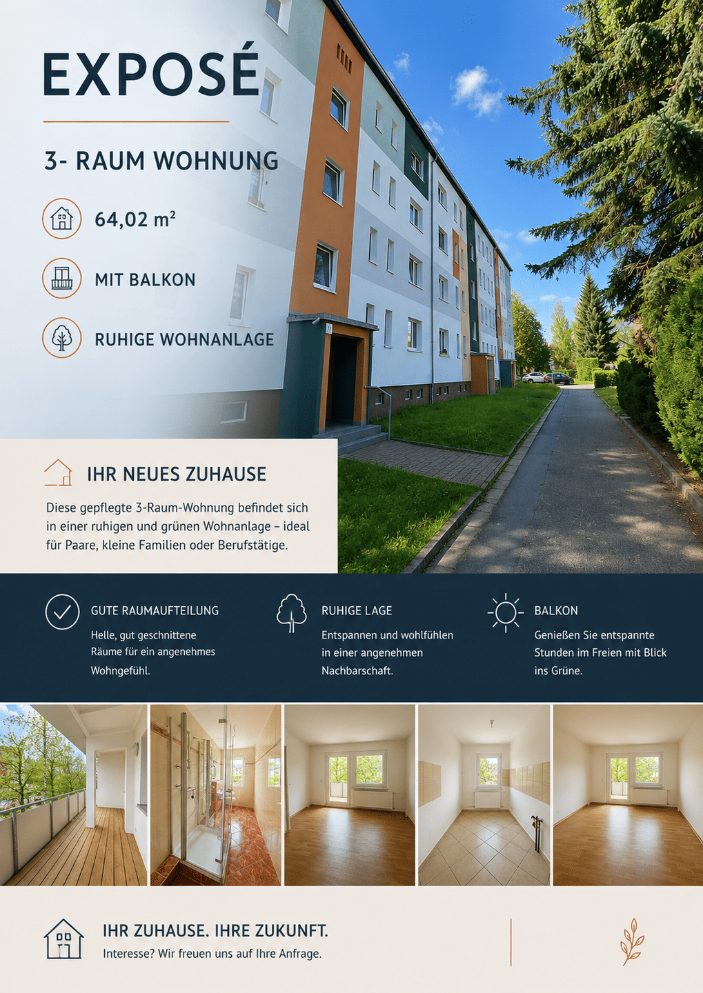 3-Zimmer-Wohnung in der Talstraße, 9117 Chemnitz (Rabenstein Reichenbrand Rottluff Siegmar)