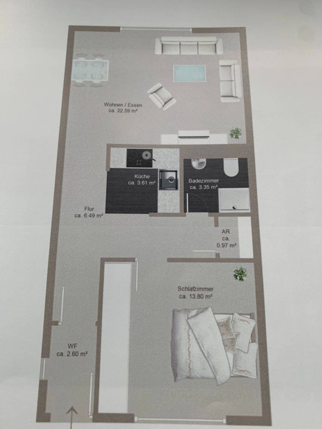 Von Privat, sehr schöne 2ZKB Wohnung zu verkaufen., 66292 Riegelsberg