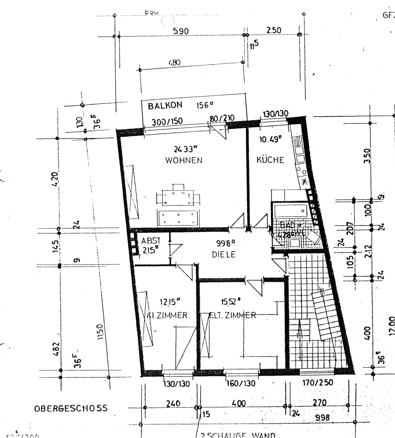 Schöne Wohnung mit Balkon im 1 OG mit Blick in den Garten, 46446 Emmerich am Rhein