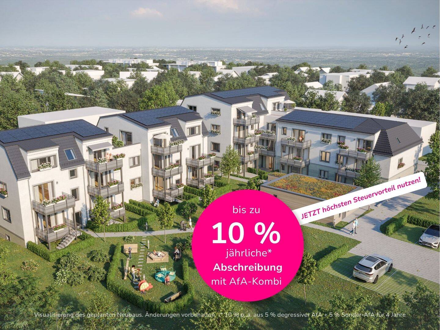 KfW + Steuervorteil – 2 Zimmer mit Balkon, Privatgarten und Stellplatz, 4349 Leipzig (Plaußig-Portitz Thekla)