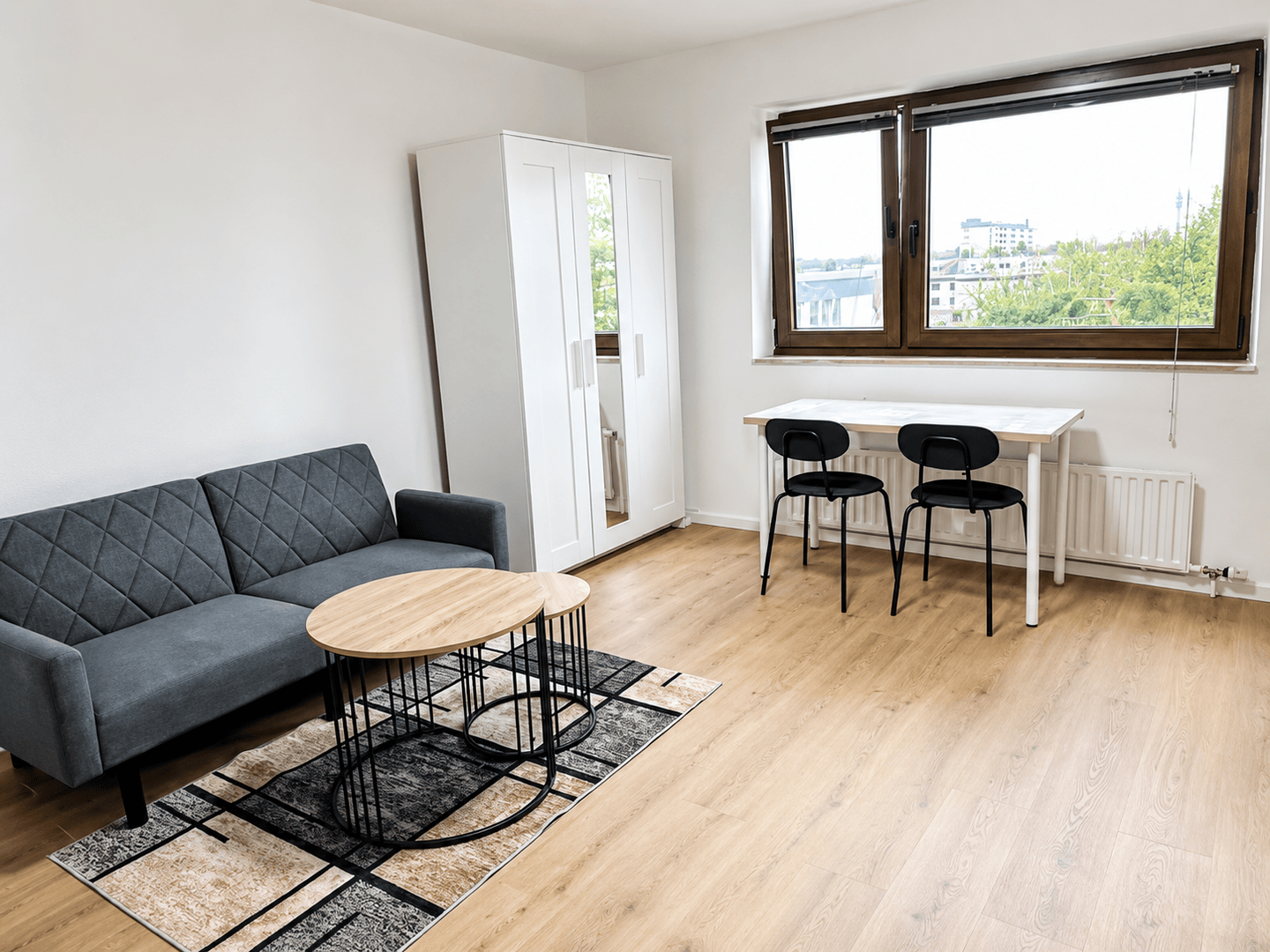 1-Zimmer-Mobiliert studio Wohnung in München-Hasenbergl, 80933 München (Feldmoching-Hasenbergl Milbertshofen-Am Hart)