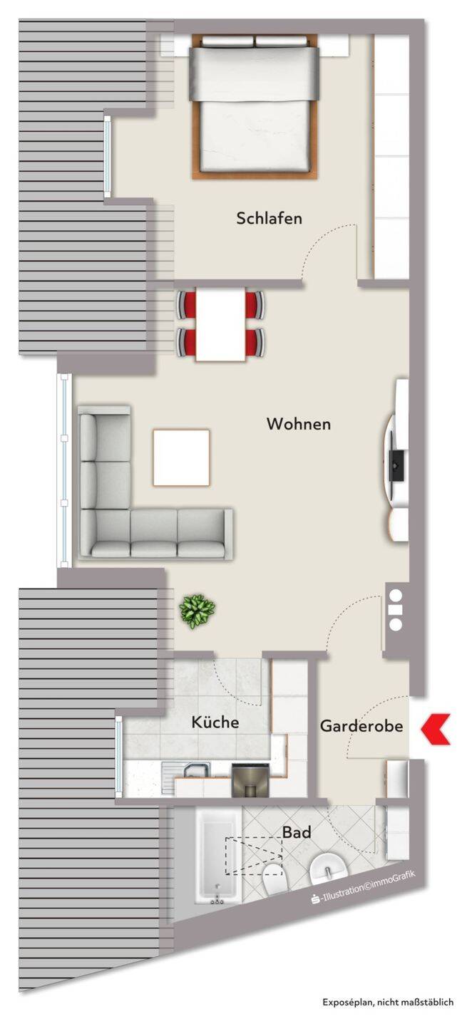 2-Zimmer-Wohnung im Dachgeschoss in 97638 Mellrichstadt, 97638 Mellrichstadt