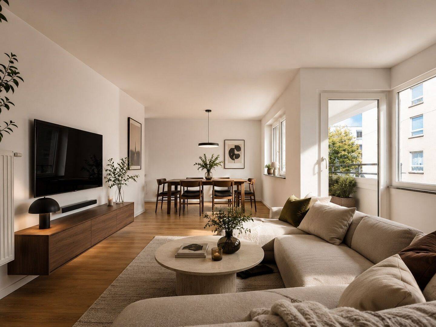 Einziehen und Wohlfühlen – Moderne 3-Zimmer-Wohnung mit Balkon und großer Terrasse nahe Hauptbahnhof, 70182 Stuttgart (Mitte)