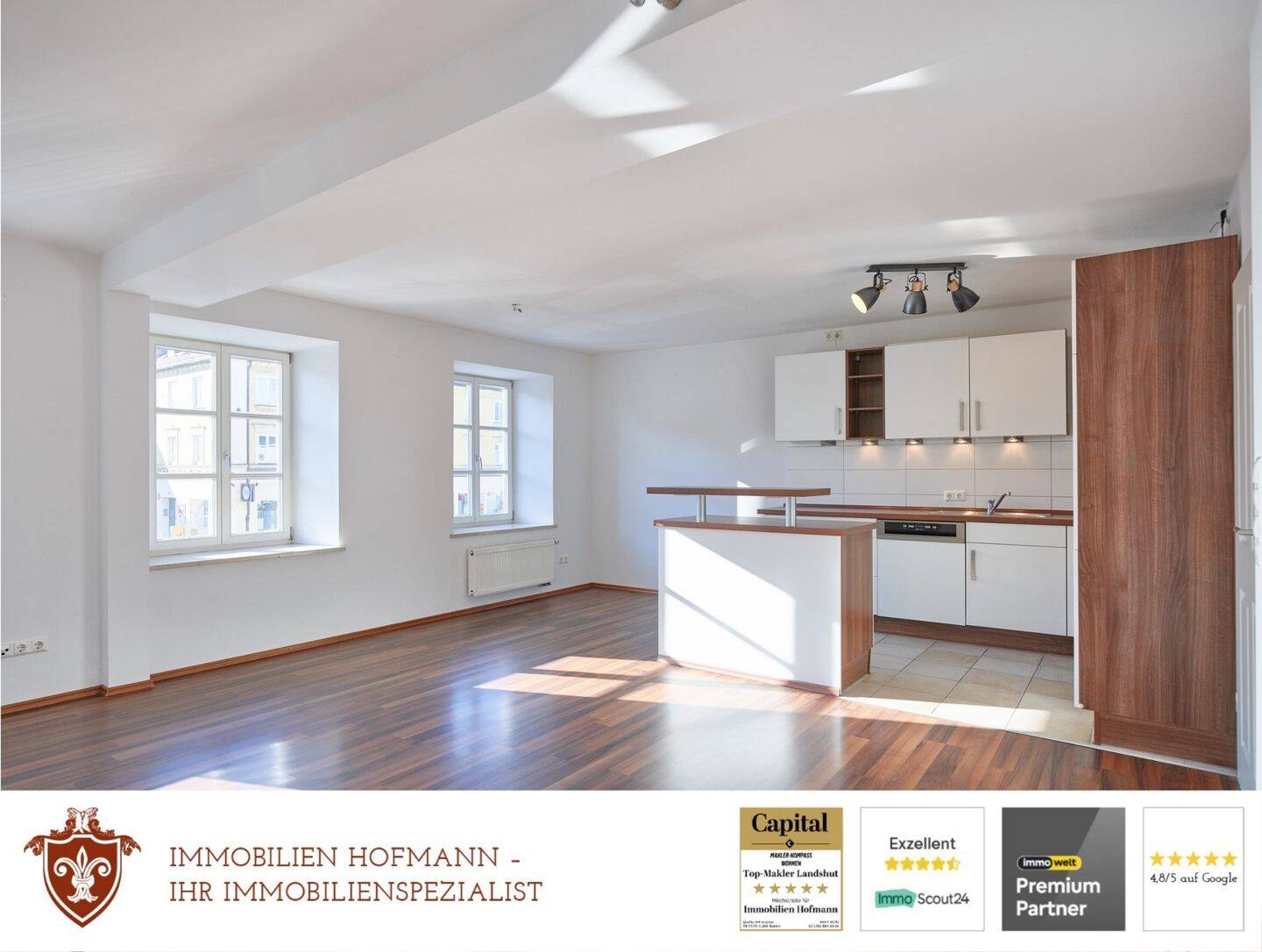 Zentrumsnahe, lichtdurchflutete 2-Zimmer-Wohnung im 1. OG mit großzügiger Dachterrasse!!!, 84034 Landshut (Münchnerau Nikola West)