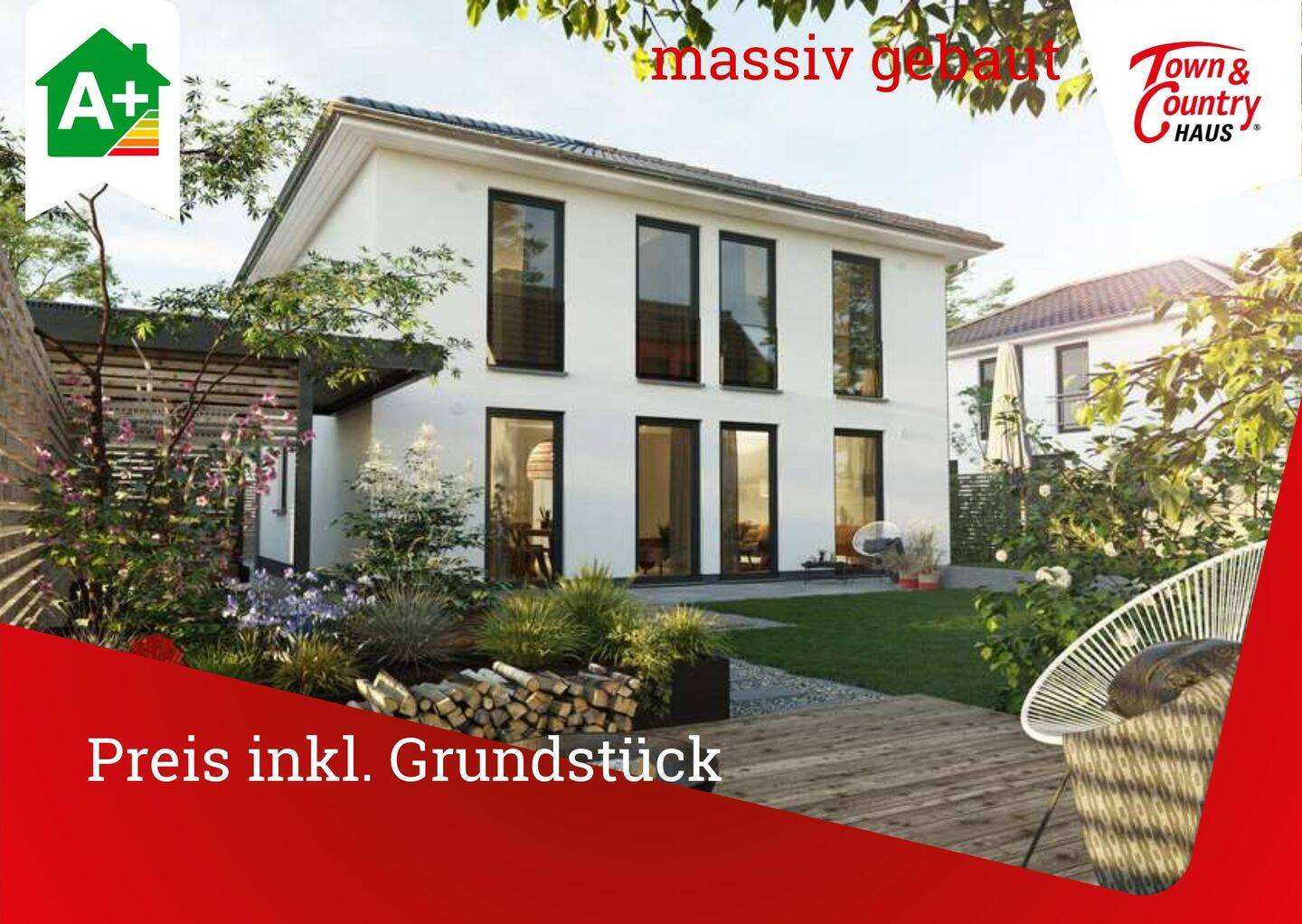 massiv gebaut, Preis schlüsselfertig inkl. Grundstück, 54331 Pellingen