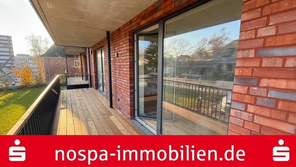 Wohnen, wo andere Urlaub machen: Moderne 2-Zimmer-Erdgeschosswohnung mit Balkon in Glücksburg, 24960 Glücksburg (Ostsee)