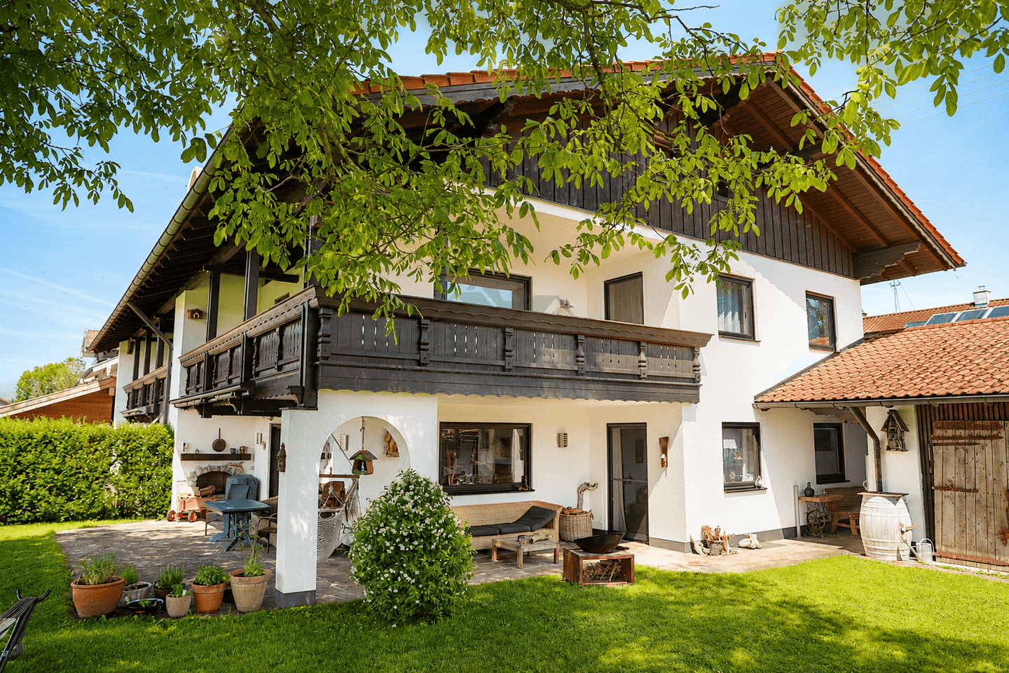Sehr gepflegte DHH in Grabenstätt am Chiemsee – Garten, Bergblick & Wärmepumpe, 83355 Grabenstätt