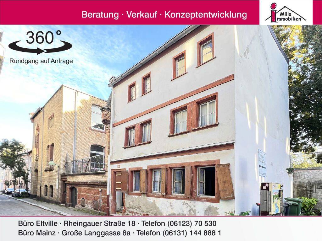 Denkmalgeschütztes Einfamilienhaus mit Geschichte in ruhiger Lage mitten in Mainz-Altstadt, 55116 Mainz (Altstadt Neustadt Oberstadt)