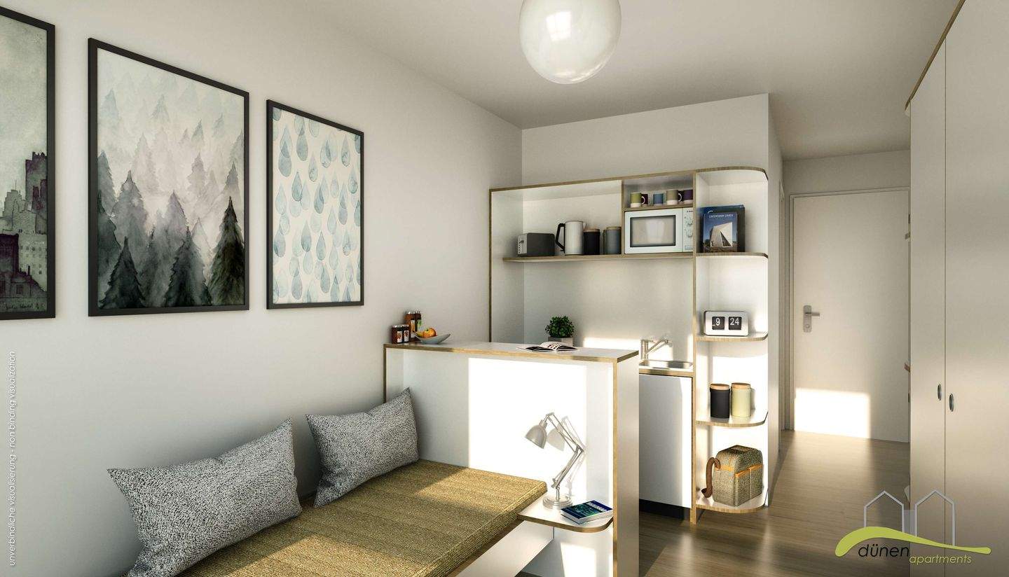 Nur für STUDENTEN! Moderne möblierte 1-Zimmer-Apartements in Darmstadt-Eberstadt***H2F, 64297 Darmstadt (Eberstadt)